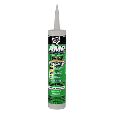 Dap 9 oz AMP Gray Polymer Advanced Hybrid Self-Leveling Sealant, 12PK 1025573